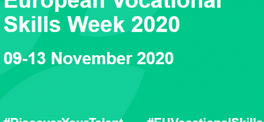 na sliki piše: Evropski teden poklicnih spretnosti 2020. 9.- 13. november, #discoveryourtalent, #euvocational skills
